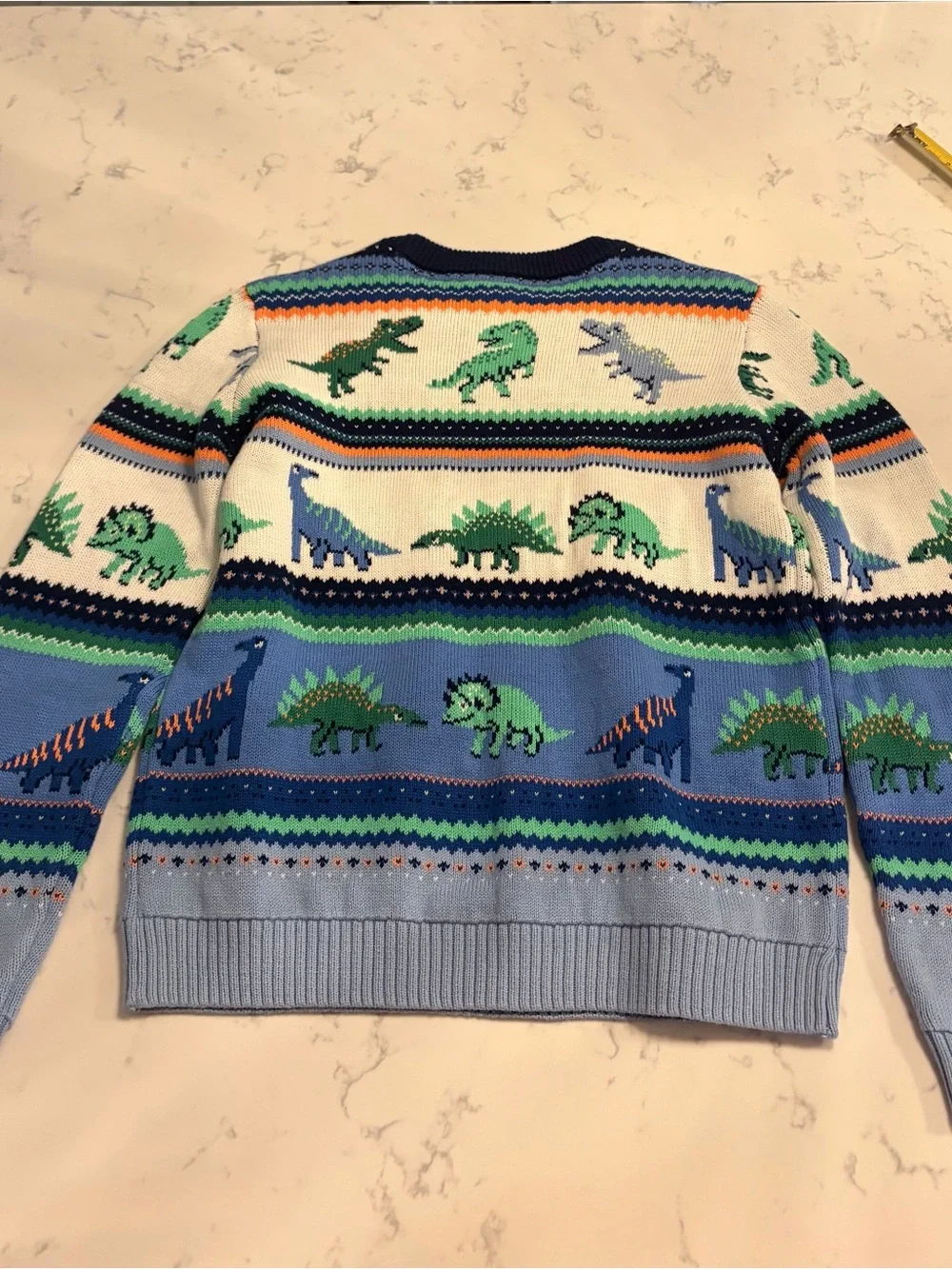 NWT GYMBOREE Children's Blue & Green Dinosaur Knit Sweater - Unbranded